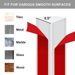 HASTHIP Flexible Quarter Round Molding for Bathroom and Kitchen | 2m PVC Self Adhesive White Trim
