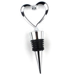 HASTHIP Wine Bottle Stoppers Set of 3 with Heart Shape Seal 4.3 in Height | Stainless Steel and Silicone