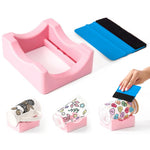 HASTHIP Silicone Water Bottle Cradle for DIY Vinyl Decal Application featuring Non Slip Base