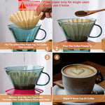 HASTHIP® 100 Count Basket Coffee Filters,Natural Unbleached Disposable Coffee Filter Paper for Drip and Pour Over Maker,Basket Shape Fits 8-12 Cup Brewers