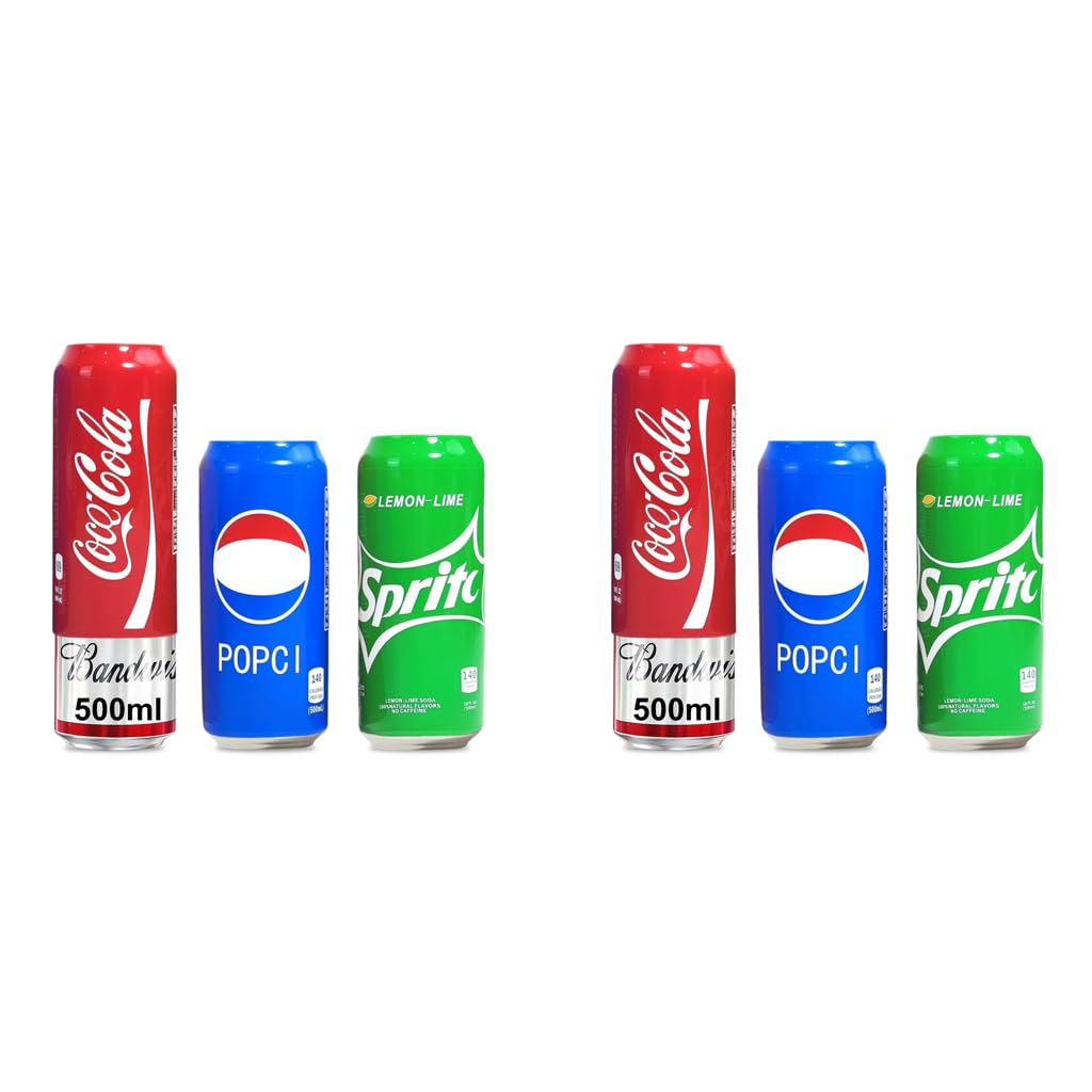 HASTHIP Beverage Can Sleeves for 500ml Drinks with Zip Top Wraps and Elastic Silicone | Anti Slip Reusable Design