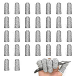 HASTHIP® 30PCS Cut Resistant Finger Cots,Reusable Finger Sleeves & Guards,Fingertip Protector Covers Anti-Slip Thumb Protection Gloves for Kitchen Craft Sculpture Glove Life Extender