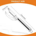 HASTHIP® 2 in 1 Fish Scaler Cutter Full Stainless Steel Serrated Kitchen Fish Scaler Cutter for Open & Scraping Fish Belly Kitchen Fish Fillet Cutter Kitchen Fish Scaler Tool