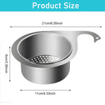 HASTHIP Kitchen Sink Strainer Basket for Residues with Triangular Swan Design | 304 Stainless Steel Mesh Filter