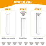 HASTHIP Bong Screens 20 pcs 0.5 inch for Pipe Bowls featuring Cone Shaped Reusable Metal Filters