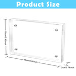 HASTHIP Acrylic Picture Frame 4x6 Inches for Desk Display with Magnetic Double Sided Design