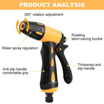 HASTHIP Garden Hose Sprayer Nozzle Kit for Car Washing and Gardening with 3 Connectors and Ergonomic Handle | ABS Construction and Dual Spray Modes