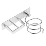 HASTHIP Hair Dryer Holder for Wall Mounting with Dual Hole Rack | Space Aluminum 19.5x15 cm
