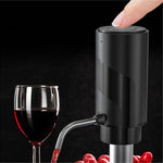 Electric Wine Aerator Wine Decanter Automatic Wine Aerator, One Touch Wine Dispenser Wine Pourer with USB Rechargeable, Wine Lover Gifts for Women&Men (Black-ABS)