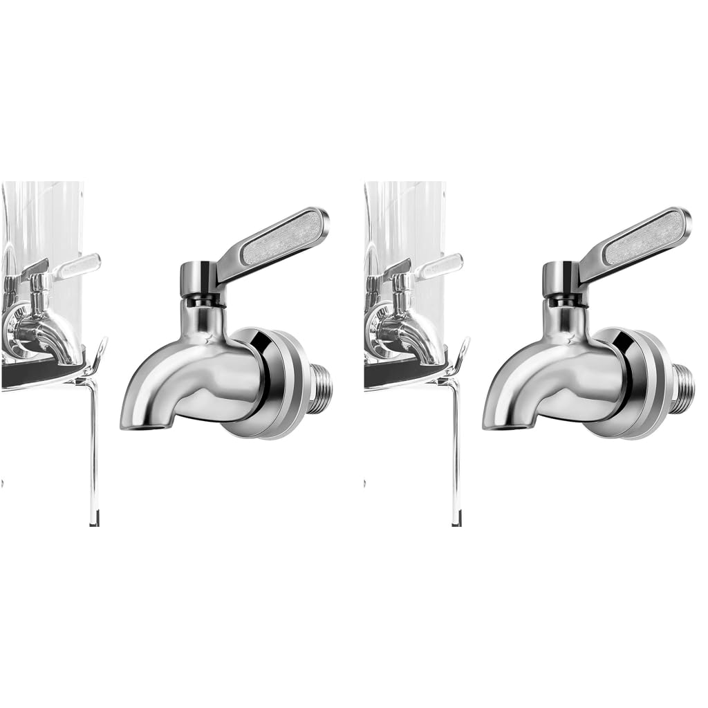 HASTHIP Beverage Dispenser Spigot for Drink Containers featuring Leak Proof Seal and Ergonomic Handle 2 PCS