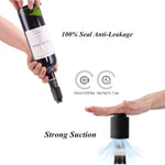 HASTHIP Vacuum Wine Bottle Stopper 2 pcs for Wine and Champagne with Date Record & Leakproof Seal | Food Grade Reusable Saver for Wine Lovers