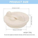 HASTHIP Silicone Tumbler Lid for 40oz Stanley Cup with Phone Holder and Flip‑Top Closure