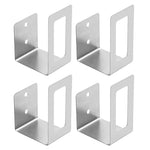 HASTHIP® 4Pcs Wall Pot Lid Holders Rackets Pre-punched Hole Design Stainless Pot Lid Organizer Holder Space Saving Kitchen Utility Wall Brackets for Pot Lids, Pan, Chopping Board