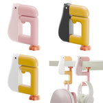 HASTHIP Portable Folding Table Hook for Desk Storage with Screw Tightened Clip | Duck Shaped Bag Hanger