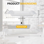 HASTHIP Expandable Bathtub Tray for Relaxing Baths featuring Adjustable 21–30 in Design | Plastic Organizer for Soap and Accessories