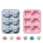 HASTHIP Silicone Molds for Baking with 6 Cavities Cute Sheep Design | Food Grade Nonstick