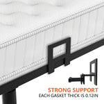 HASTHIP Mattress Stoppers for Bed Frame with Adjustable Screw Fixed Holders | 6Pcs Metal Non Slip Panels