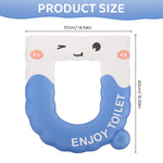 HASTHIP Padded Toilet Seat Cover for Home and Office with Lifting Handle and Waterproof EVA | Soft Cartoon Cushion Trim to Fit All Toilets