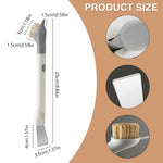 HASTHIP Gap Cleaning Brush for Kitchen and Bathroom with 2 in 1 Scraper and Copper Bristles