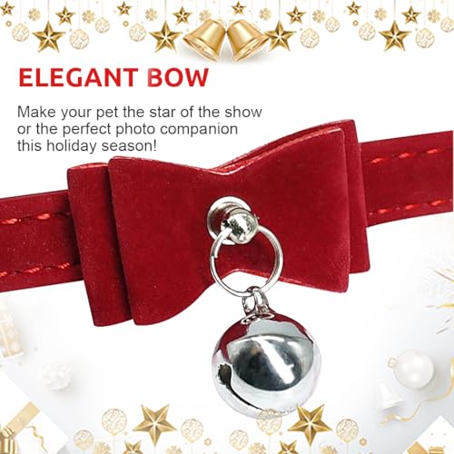 HASTHIP® Cat Collar, Adjustable Cat Belt, Strong Breakaway Buckle Cat Collar with Bell, Velvet Neck