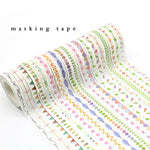 10 Pieces Flower Washi Tape Masking Tape Adhesive Decorative Tape Sticker for Scrapbooking