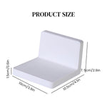 HASTHIP Wall Mount Camera Shelf for Security Cameras with Self Adhesive 2PCS White | No Drill Floating Design
