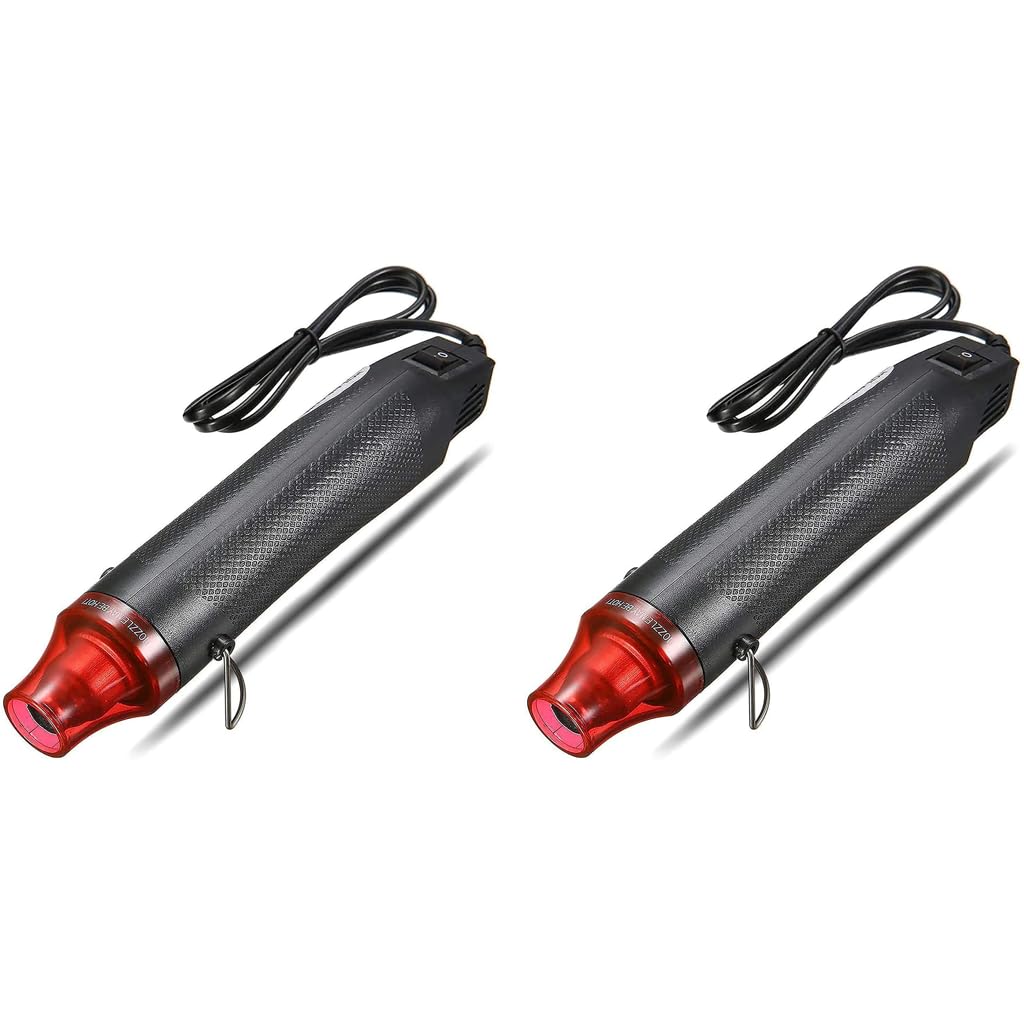 HASTHIP Handheld Mini Heat Gun for DIY Crafts featuring 300W Hot Air Tool | 2 PCS
