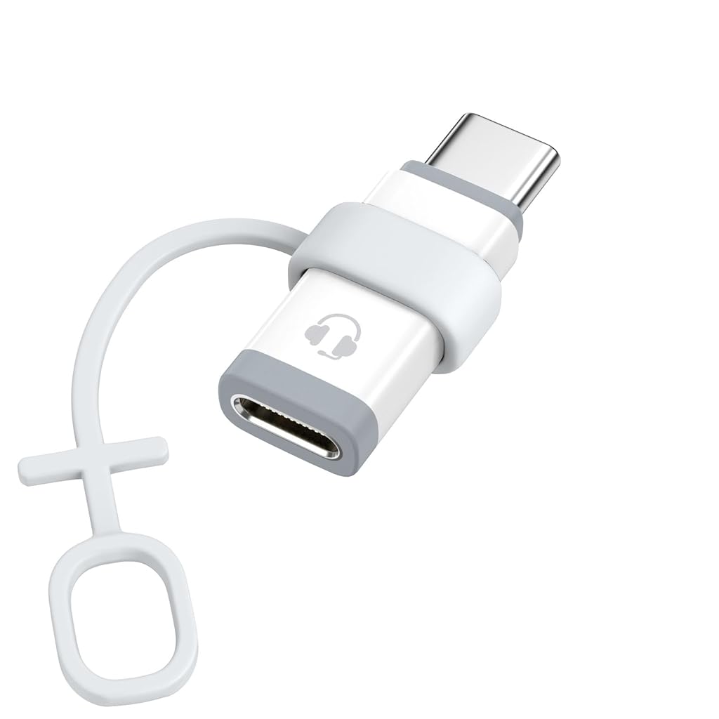 HASTHIP® Adaptador USB C con soporte de audio y control de línea