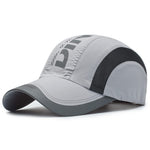 HASTHIP® Gorra de Béisbol para Hombre y Mujer Transpirable de Algodón,Visera Ajustable para Verano,Actividades al Aire Libre Pesca Senderismo Deporte con Cierre Hebilla - Gris