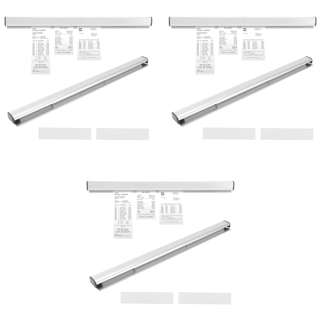 HASTHIP Ticket Holder for Restaurant Orders 19.6 in Metal Tab Grabber No Drill | 3PCS