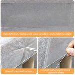 HASTHIP® Cat Scratch Furniture Protector Tape, Extra-Thick Clear Adhesive Guard for Leather & Wooden Surfaces, Couch & Sofa Shield, Claw Resistant Vinyl Sheet 45x300cm