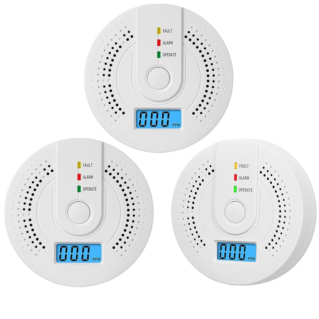 HASTHIP Carbon Monoxide Alarm for Home and Office with 85dB Alert and Electrochemical Sensor