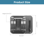 HASTHIP Shower Head Holder for Bathroom with Built in Hook and Strong Adhesive | Stainless Steel Adjustable No Drill Bracket