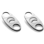 HASTHIP Cigar Cutter for Pocket Use with Double Guillotine Blades and Stainless Steel | 2PCS