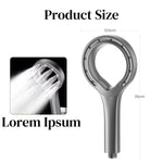 HASTHIP Handheld Shower Head with 8 Hole Pressurized Mist Spray for Refreshing Showers | ABS Construction