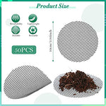HASTHIP® 100PCS Flower Pot Hole Mesh Pad for Keep Soil from Flowing Away, 10cm Round Drainage Hole Screens for Bonsai Pot, Succulent, Table Top Planters