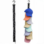 HASTHIP Hat Organizer for Wall and Wardrobe with 8 Clips featuring Swivel Hanging Hook