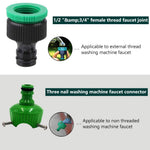 HASTHIP Telescopic Water Hose for Car Wash and Garden Cleaning with Dual Spray Nozzles | 10m Kit