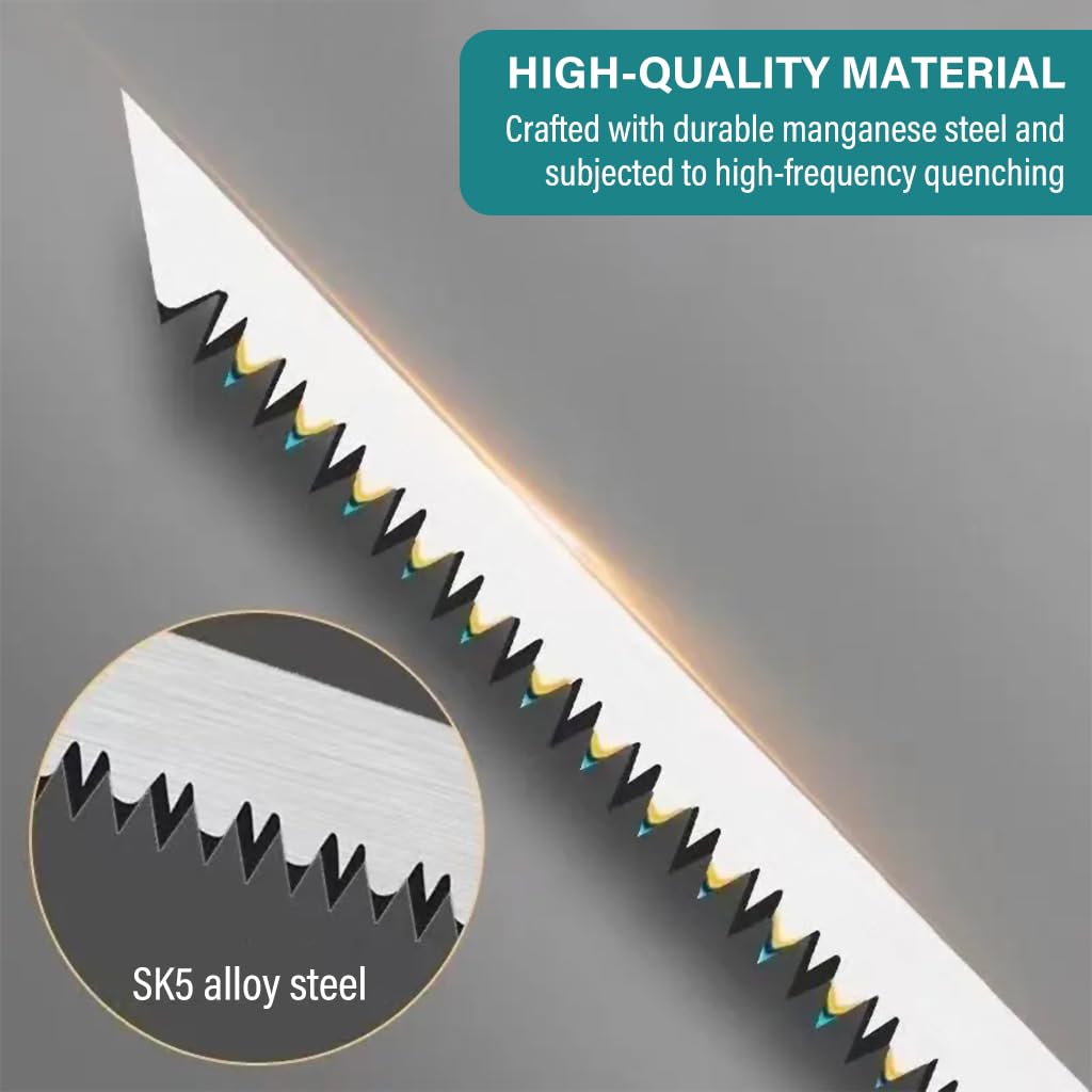 HASTHIP Hand Pruning Saws Replacement 5pcs for Gardening and Woodwork | 9in SK5 Alloy Steel Blades