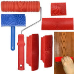 HASTHIP® 6Pcs Paint Roller Tool Kit Spiral Grain Paint Rol