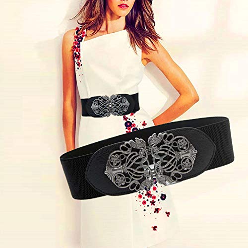 Women's Leather Waist Belt - Classic and Fashionable PU Leather Design with Wide Elastic Band for Comfortable Wear - Slim Your Waist and Midriff Instantly