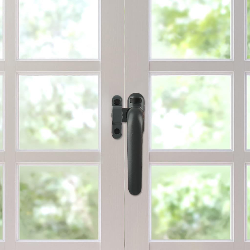 HASTHIP Casement Window Lock Kit for Push Out or Crank Windows with 4 Screws | Aluminum Alloy Right Handle featuring Adjustable Direction