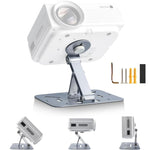 HASTHIP® Soporte Proyector 3 en 1, Trípode Ajustable Plegable con Rosca 1/4'', Montaje de Escritorio Pared Techo, Rotación 360° Compatible con Proyectores Cámaras y Webcams