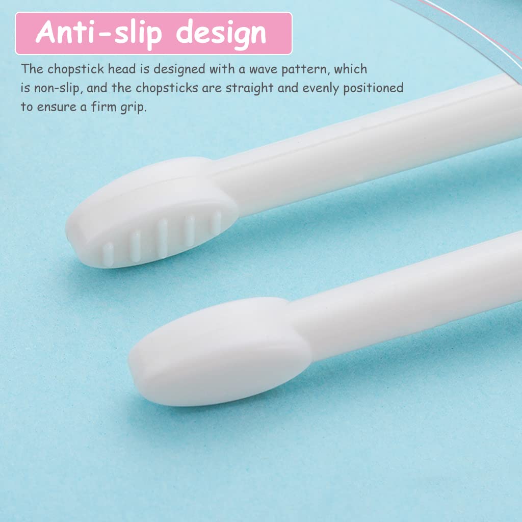Training Chopsticks for Kids and Adults Chopsticks for Beginners Learning Kids Auxiliary Chopsticks Holding Position for Kids 1-6 Years Left-Handed and Right-Handed, (Pink) - 1 Pair