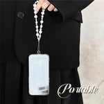 HASTHIP® 4 Piezas Colgantes para Teléfono con Perlas y Lazo Floral, Cuerda con Cuentas Kawaii, Correa de Muñeca Decorativa para Chicas, Accesorio de Móvil Ideal como Regalo