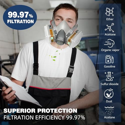 HASTHIP® sable Respirator Face Cover with Filters,