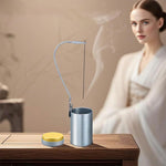 HASTHIP Incense Sticks Holder for Home Use with Dual Ended Clips and 28 cm Tray | Stainless Steel 2pcs Set