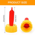 HASTHIP Feeding Nipples for Lamb Bottles with Universal Fit HDPE Material Set of 10 | Safe for Goats Calves and Piglets