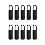 HASTHIP Zipper Puller for Jackets and Backpacks featuring Quick Release Metal Tabs | 10 Pcs Black