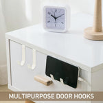 HASTHIP over the door hooks for home and office use with sturdy metal design | set of 5 white multipurpose hanging hooks